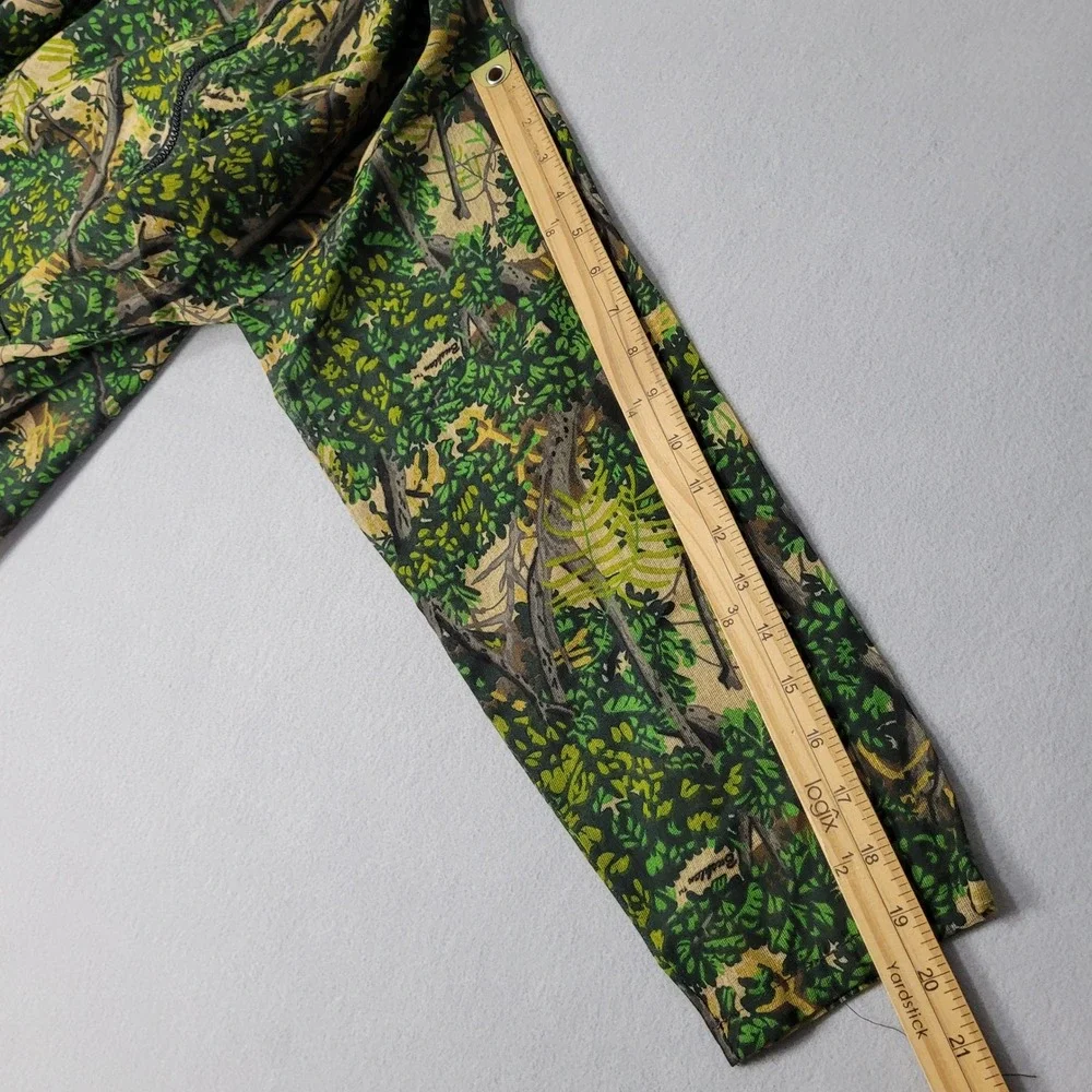 Bushlan Fullzip Lightweight Shirt Jacket Men's S Green Camouflage Long Sleeve